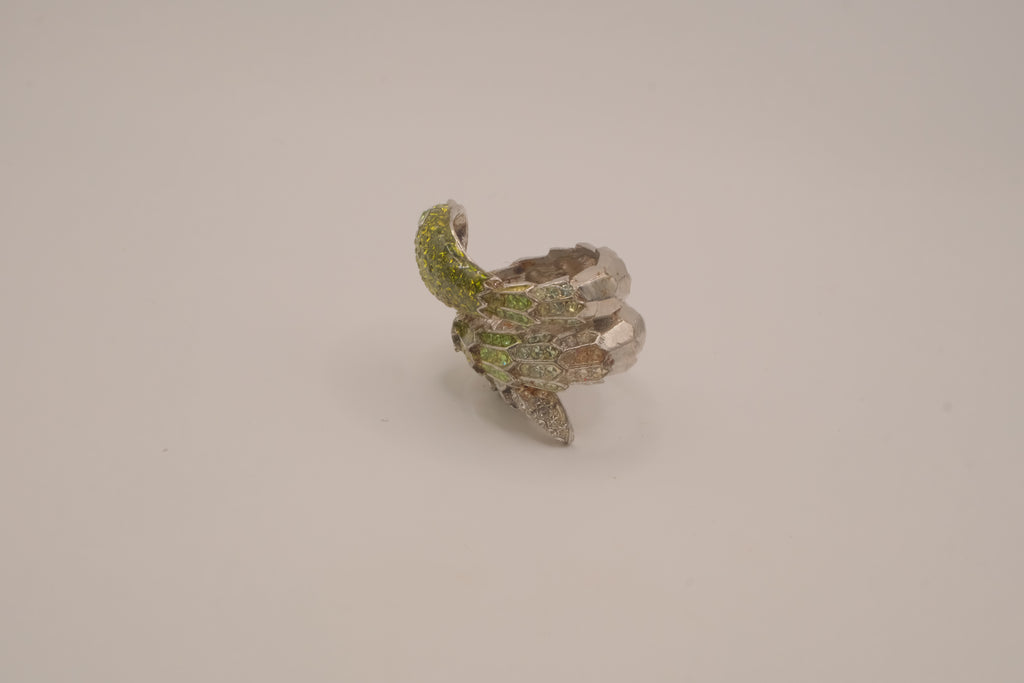 Green Anaconda Statement Ring