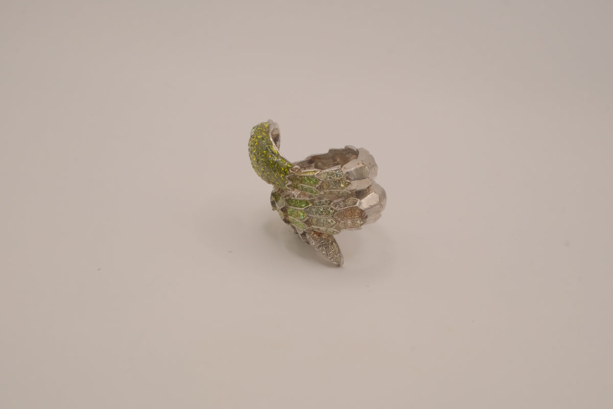 Green Anaconda Statement Ring