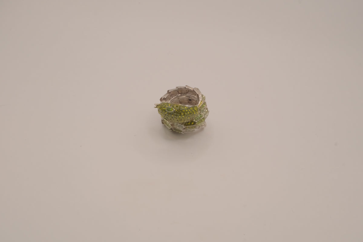 Green Anaconda Statement Ring