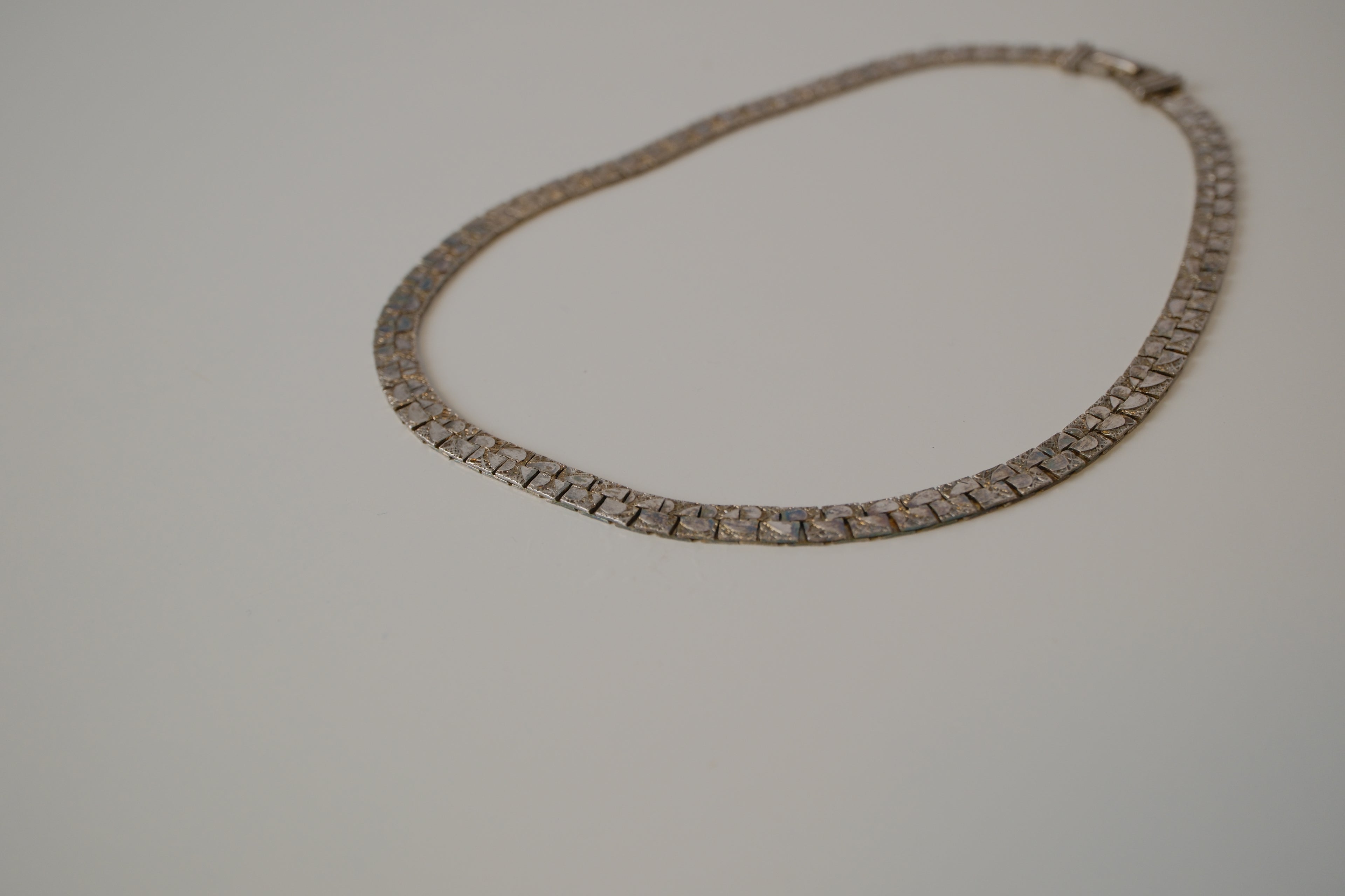 Vintage Flat Square link chain