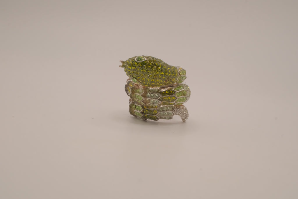 Green Anaconda Statement Ring