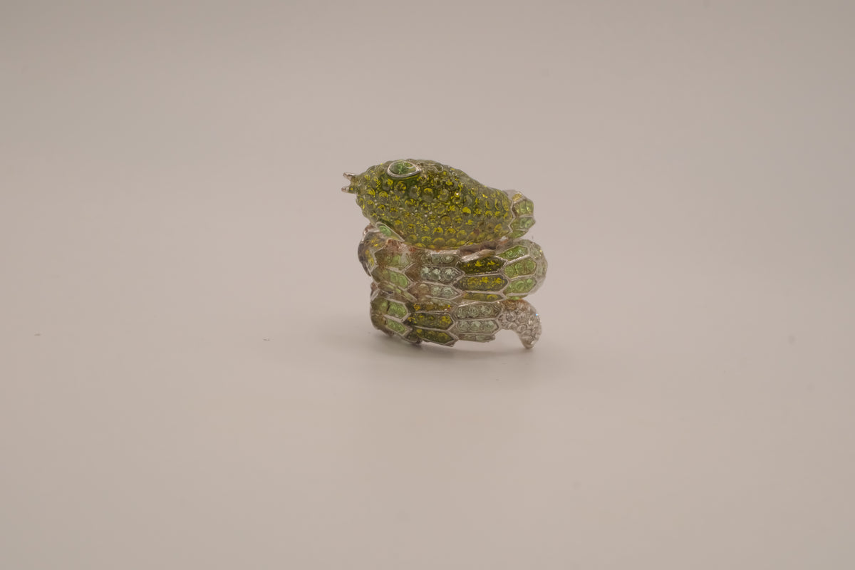 Green Anaconda Statement Ring