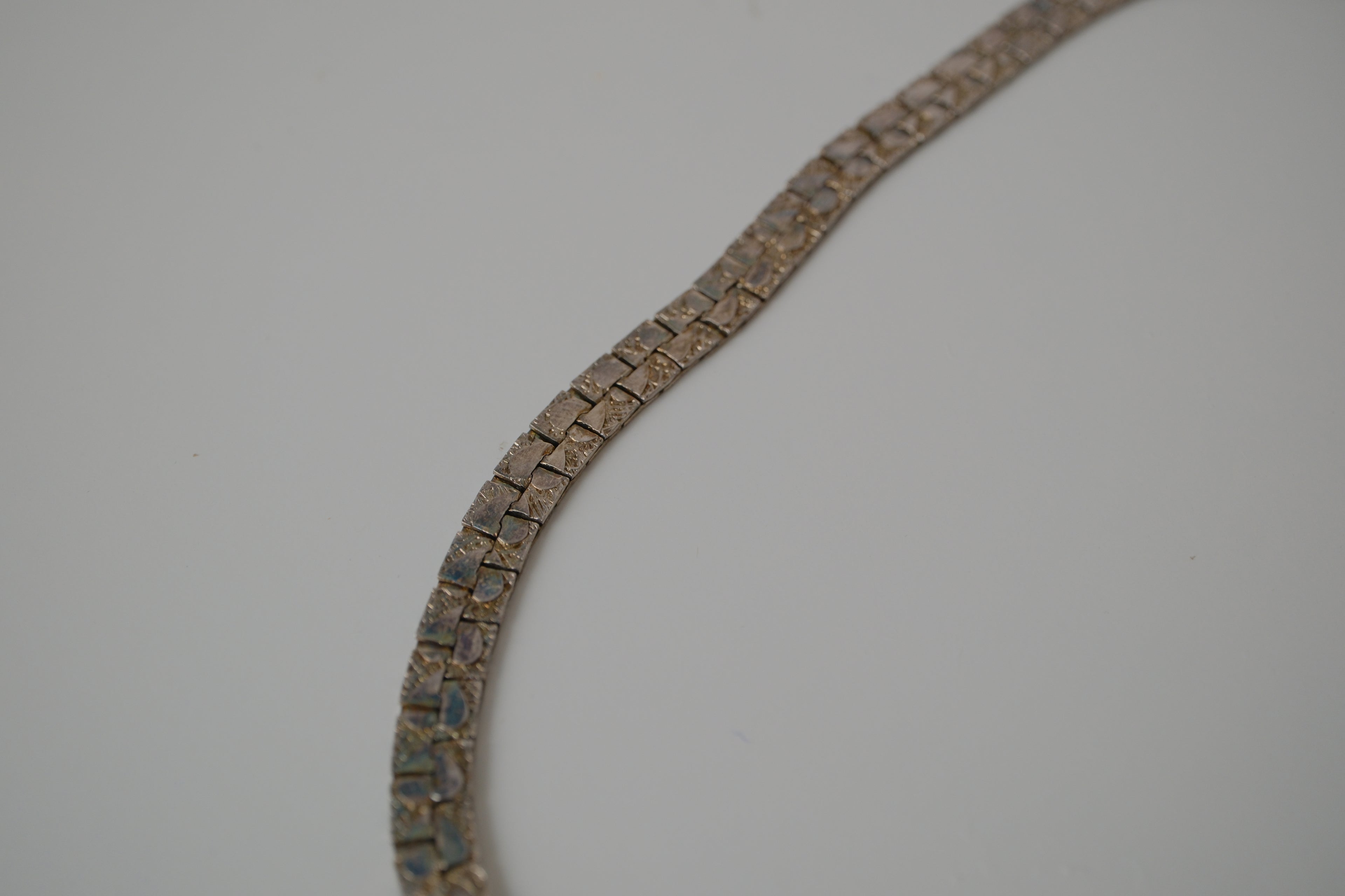 Vintage Flat Square link chain