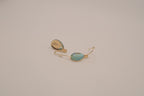Mint green teardrop earrings