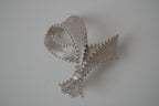 Vintage silver-tone ribbon brooch