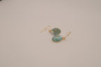 Mint green teardrop earrings