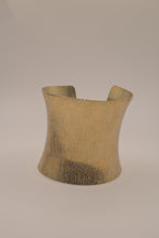 Vintage modernist textured cuff bracelet&nbsp;