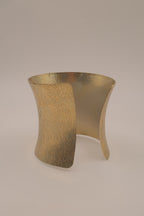 Vintage modernist textured cuff bracelet&nbsp;