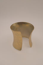 Vintage modernist textured cuff bracelet&nbsp;