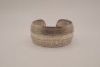 Vintage Tibetan-style silver cuff bracelet