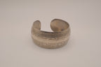 Vintage Tibetan-style silver cuff bracelet