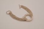 Multi-strand chain quote bracelet