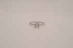 Sterling silver classic solitaire ring
