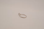 Sterling silver classic solitaire ring