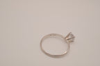 Sterling silver classic solitaire ring