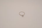 Sterling silver classic solitaire ring
