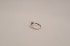 Vintage Sterling silver diamond heart promise ring