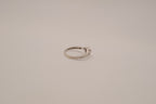 Vintage Sterling silver diamond heart promise ring