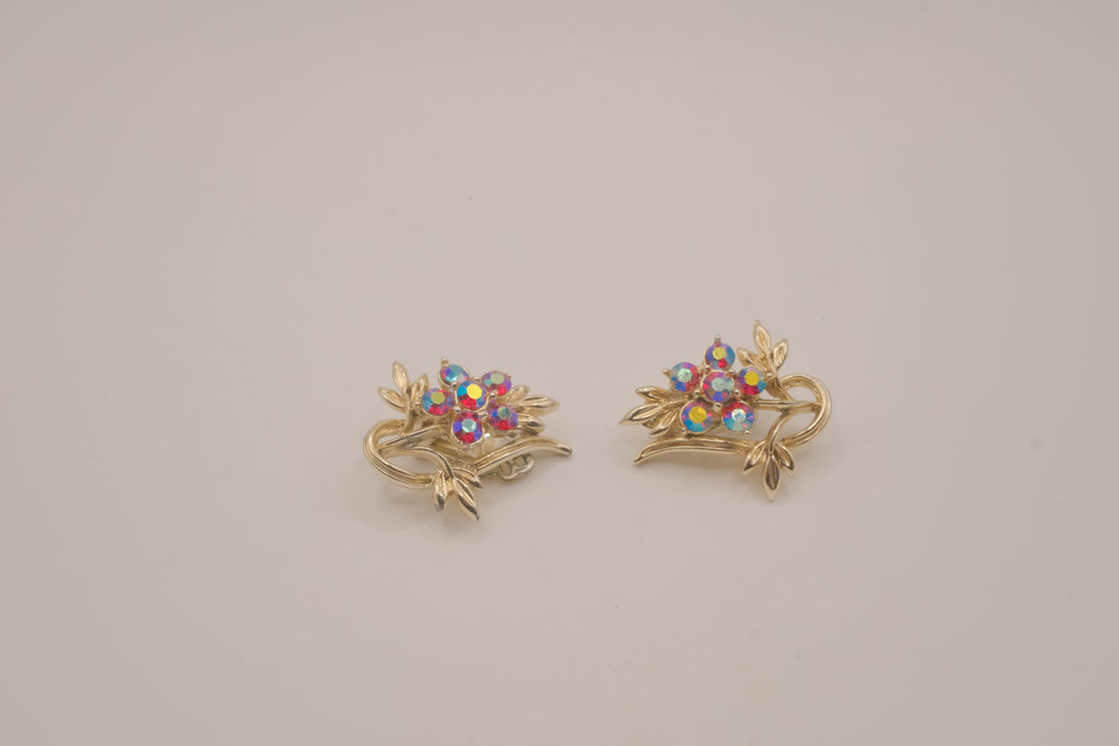Vintage mid-century clip-on earrings