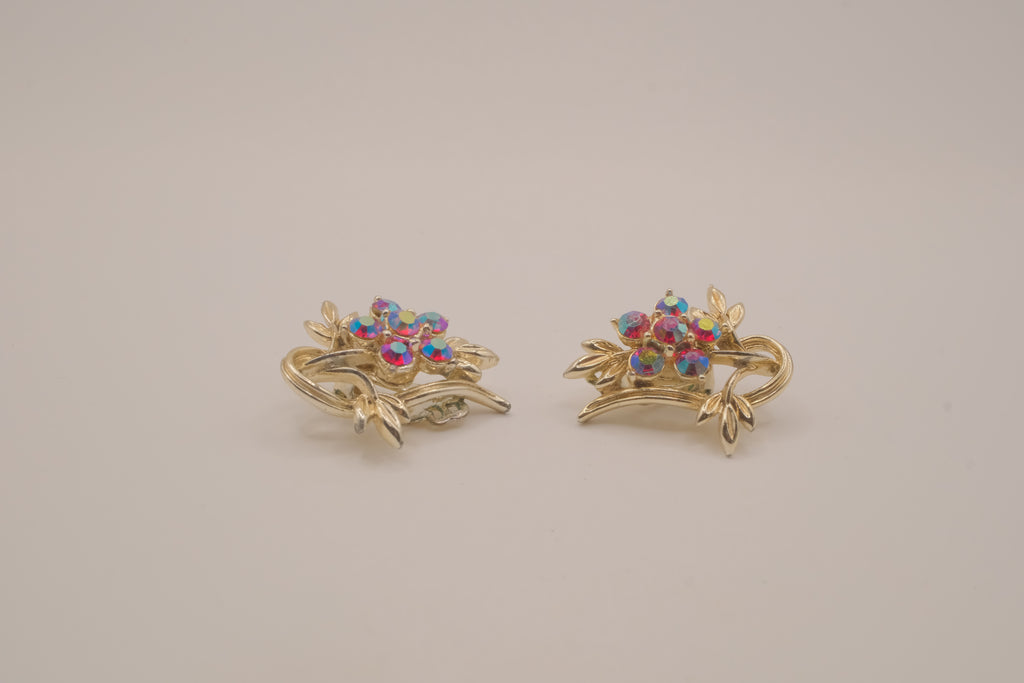 Vintage mid-century clip-on earrings
