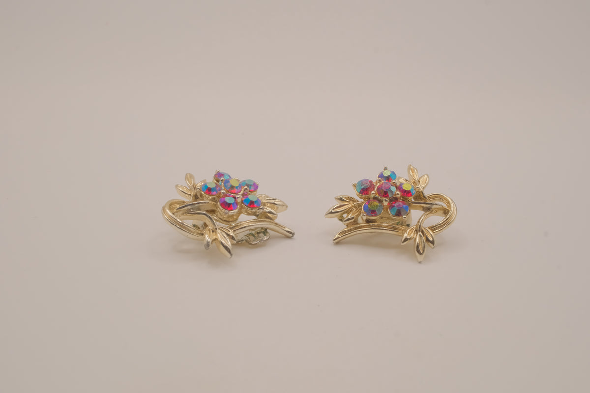 Vintage mid-century clip-on earrings