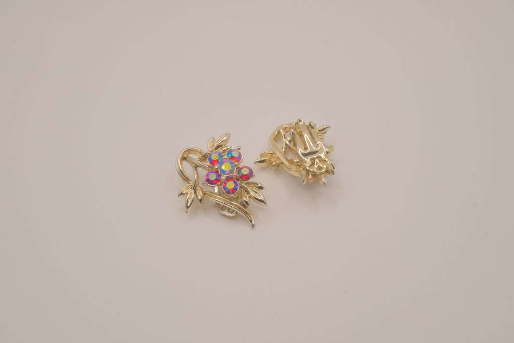 Vintage mid-century clip-on earrings
