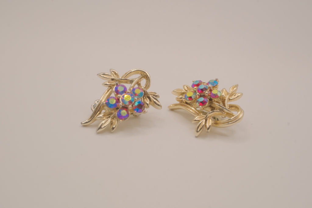 Vintage mid-century clip-on earrings