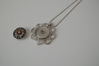 Vintage snap button pendant chain