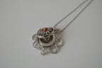 Vintage snap button pendant chain