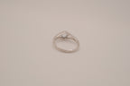 Vintage Sterling silver light blue stone ring