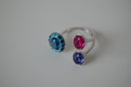 Swarovski eminence Tri colored ring