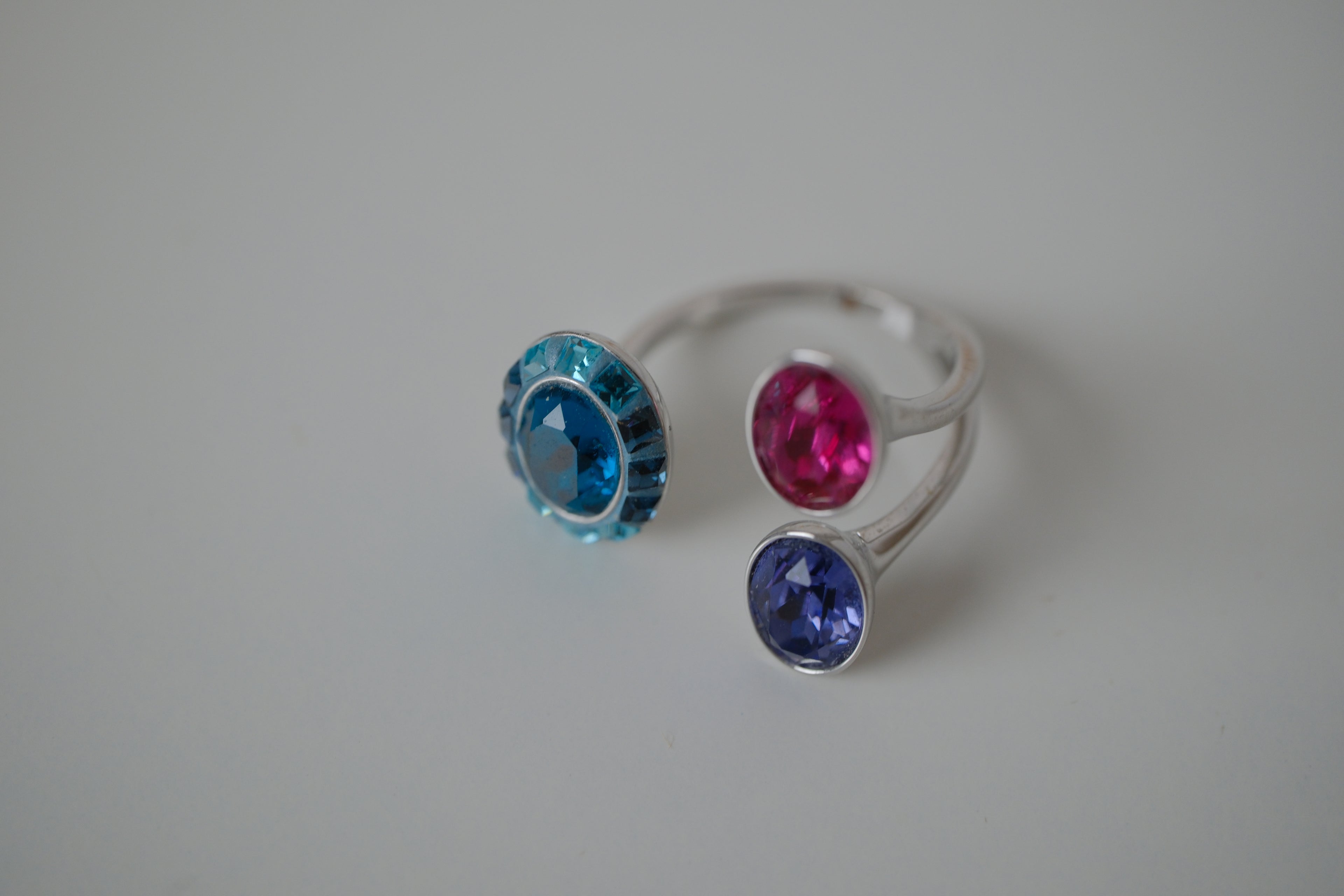 Swarovski eminence Tri colored ring