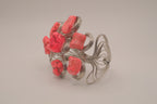 Artisan wire-wrapped statement cuff bracelet