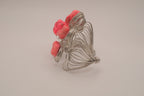 Artisan wire-wrapped statement cuff bracelet