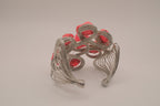 Artisan wire-wrapped statement cuff bracelet