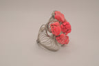 Artisan wire-wrapped statement cuff bracelet