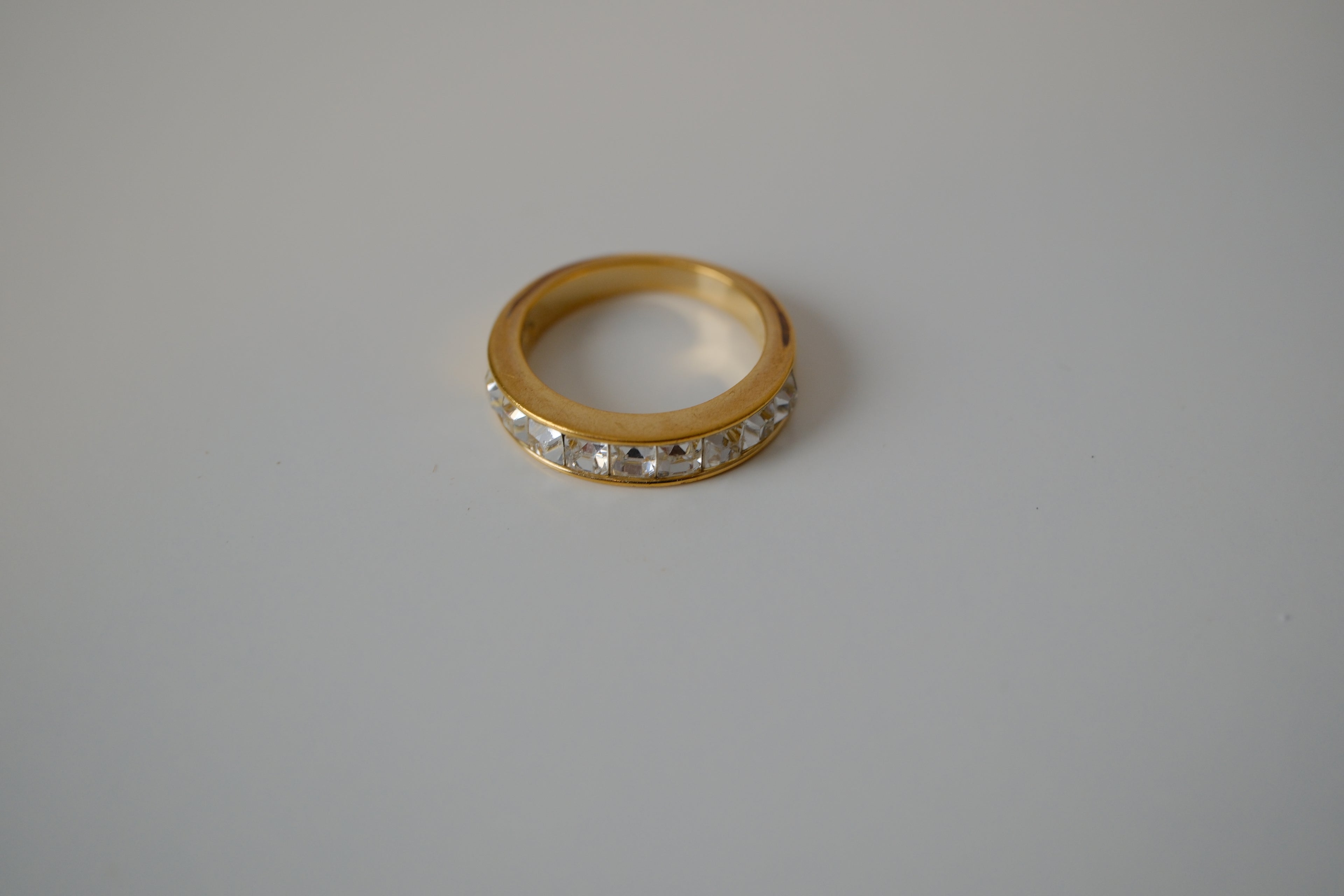 Swarovski Gold-Tone Half Eternity Ring