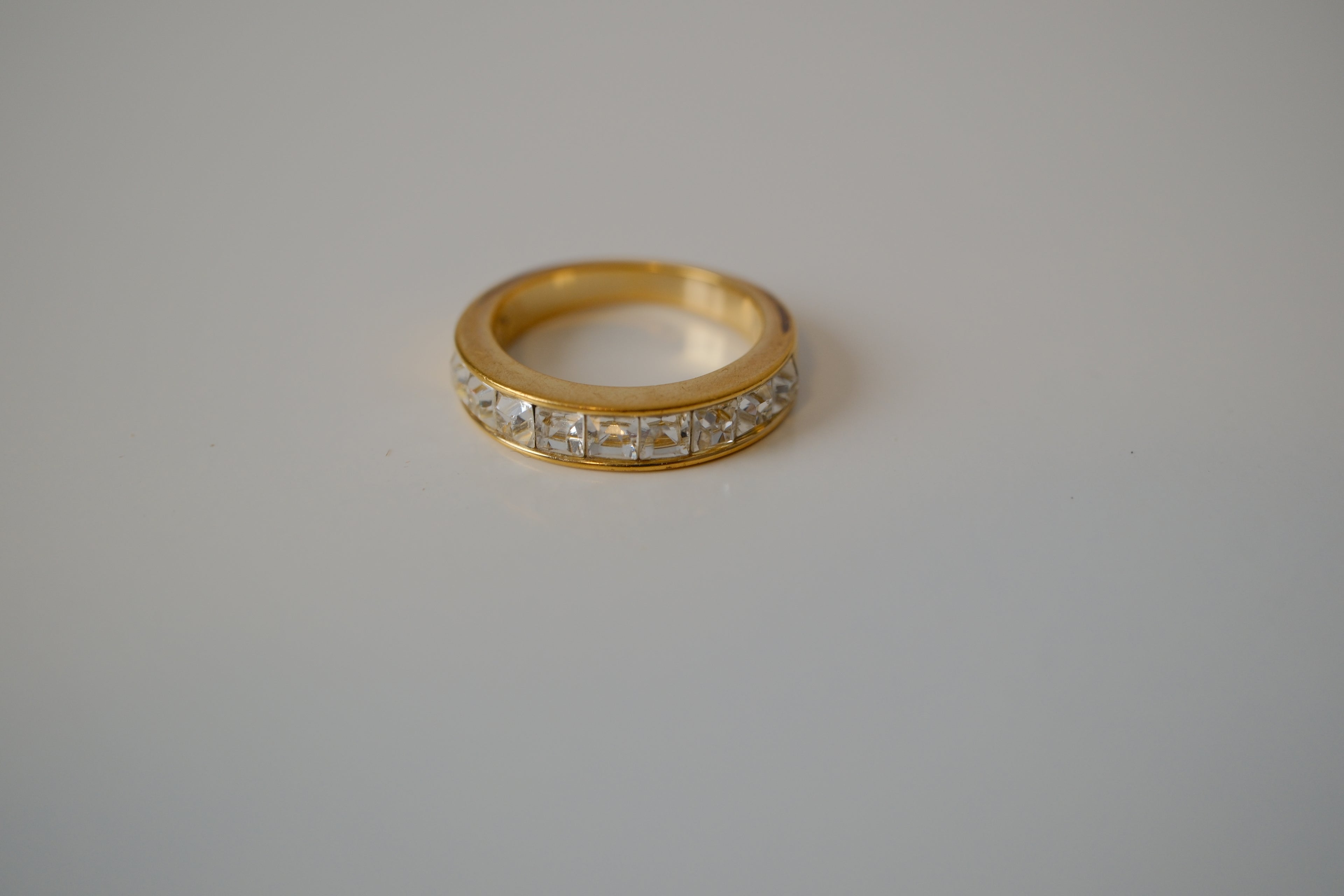 Swarovski Gold-Tone Half Eternity Ring