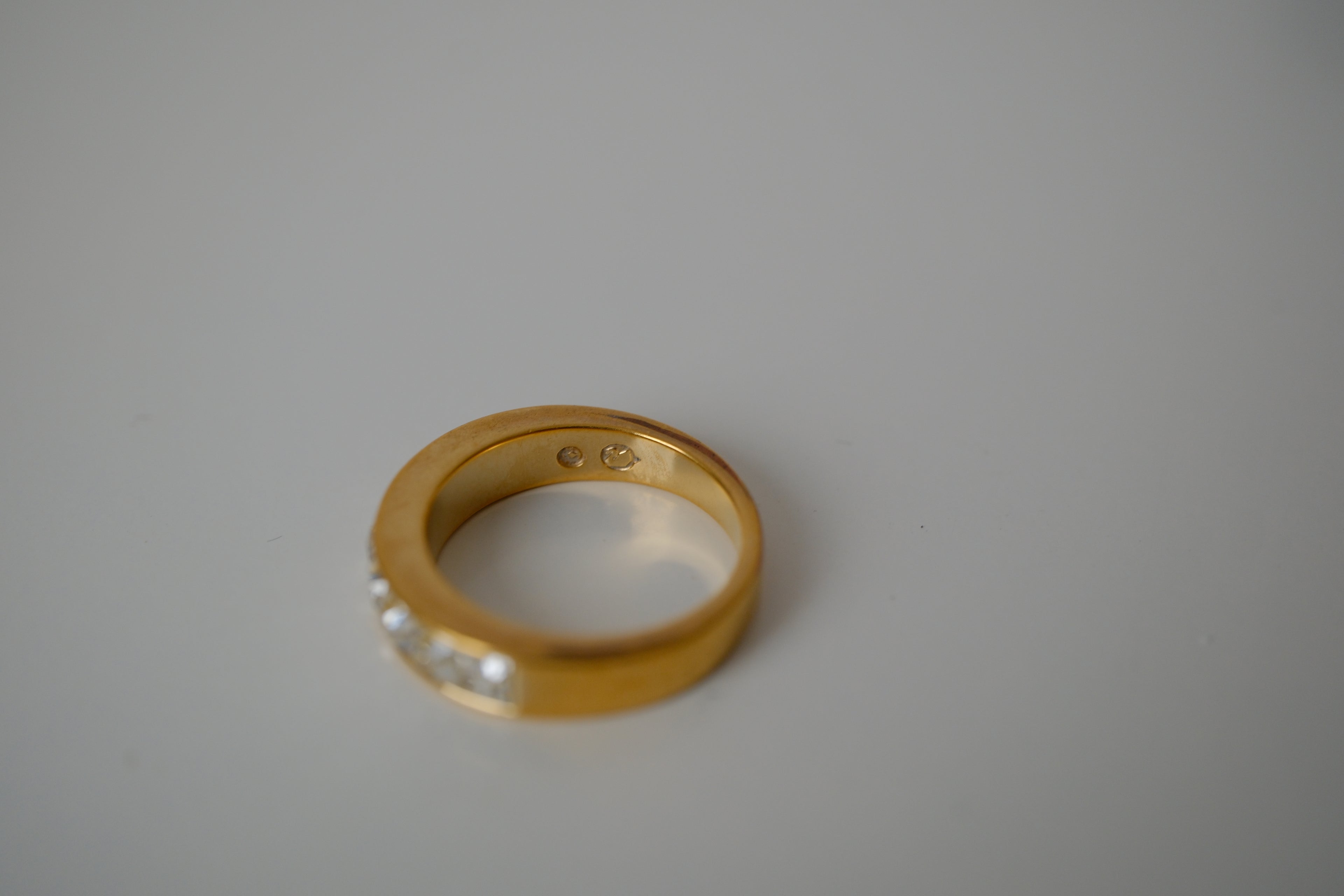 Swarovski Gold-Tone Half Eternity Ring