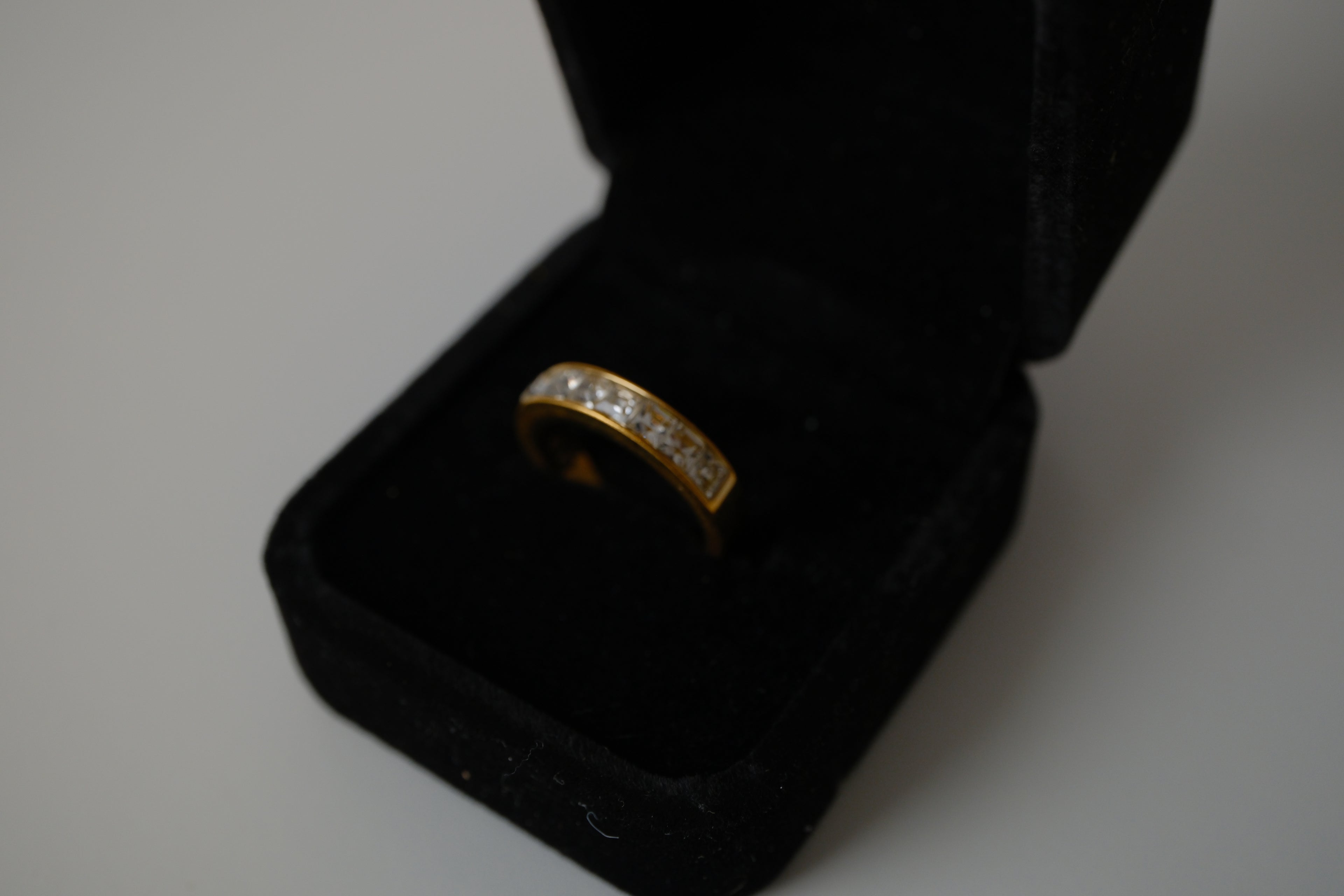 Swarovski Gold-Tone Half Eternity Ring