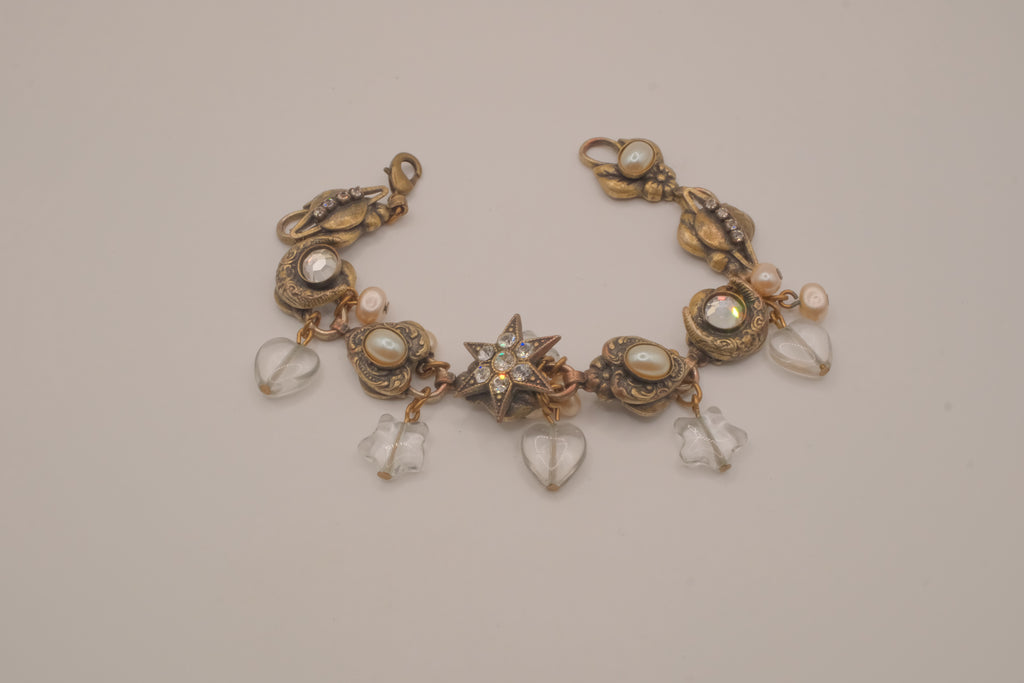 Vintage Victorian Revival charm bracelet