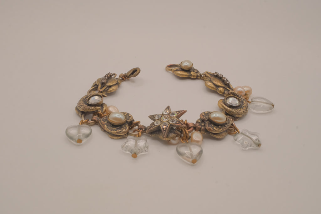 Vintage Victorian Revival charm bracelet