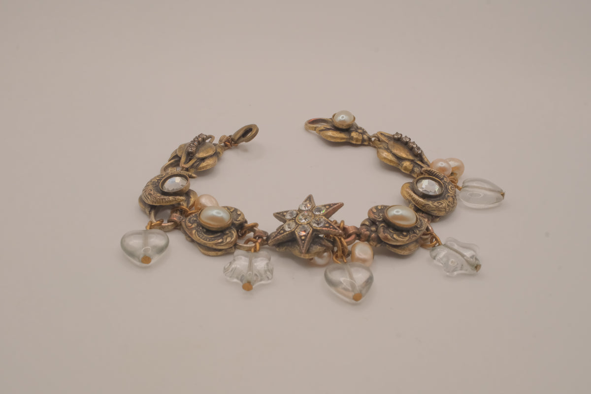 Vintage Victorian Revival charm bracelet