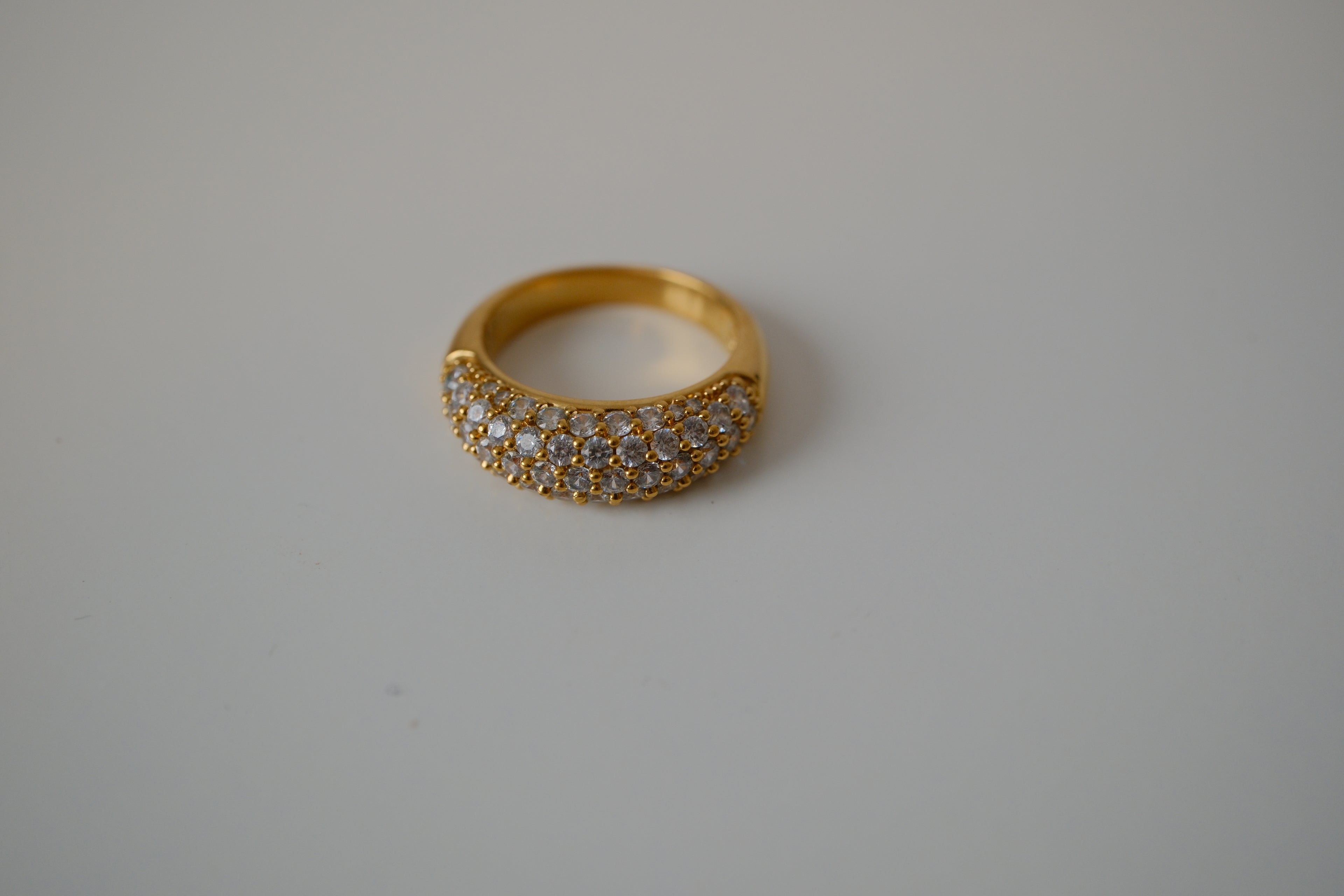 Swarovski Gold & Crystal Cocktail Ring