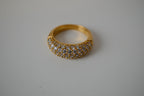 Swarovski Gold & Crystal Cocktail Ring