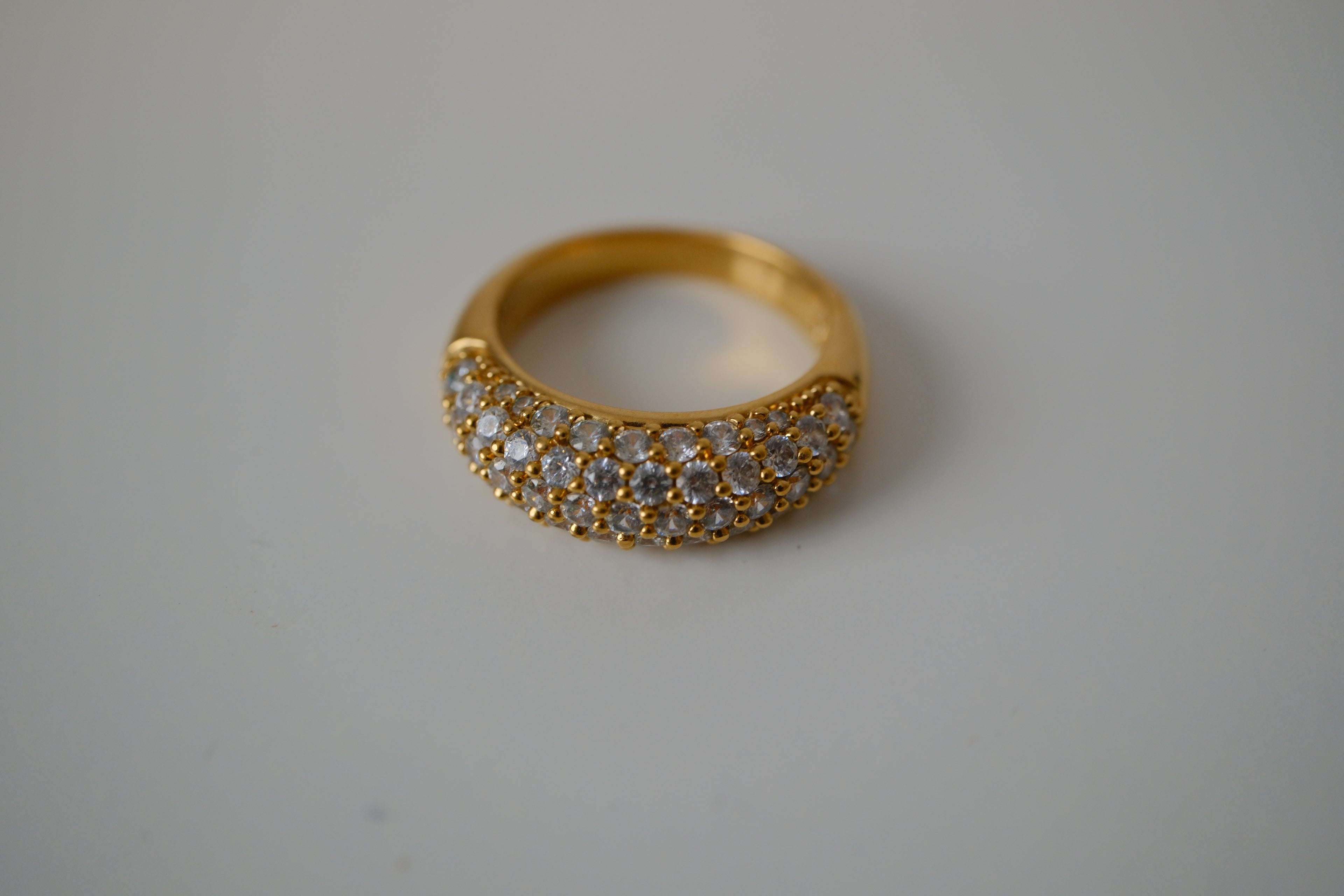Swarovski Gold & Crystal Cocktail Ring