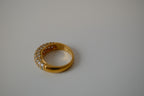 Swarovski Gold & Crystal Cocktail Ring