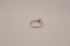 Sterling silver heart-cut cubic zirconia ring