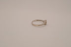 Sterling silver heart-cut cubic zirconia ring
