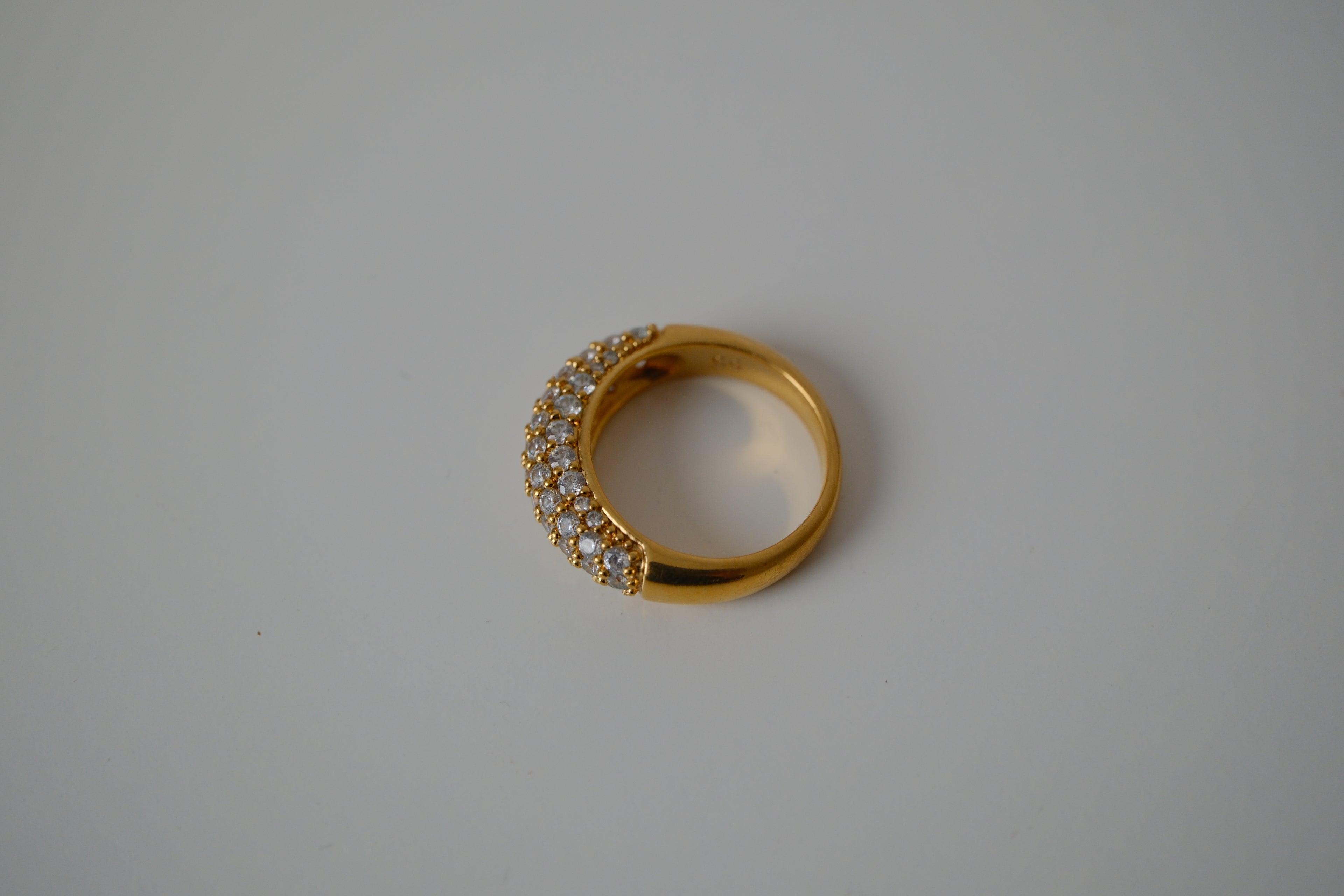 Swarovski Gold & Crystal Cocktail Ring